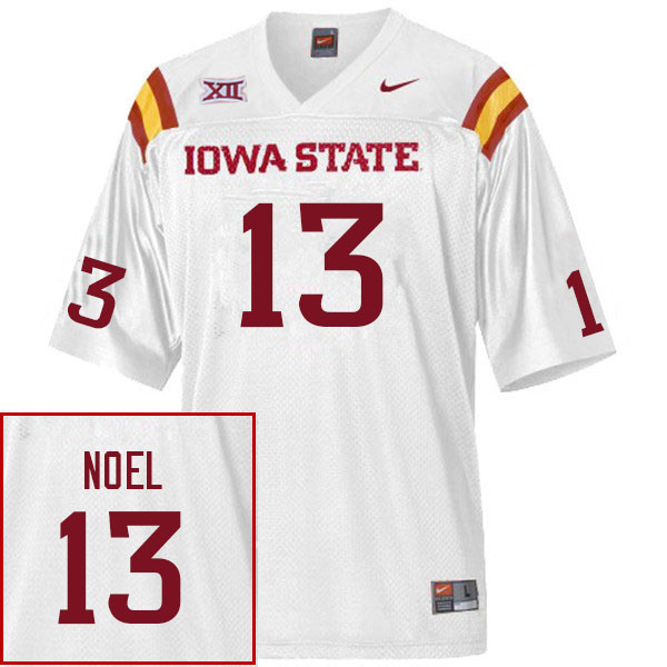 Iowa State Cyclones Men's #13 Jaylin Noel Nike NCAA Authentic White College Stitched Football Jersey EF42D01HG